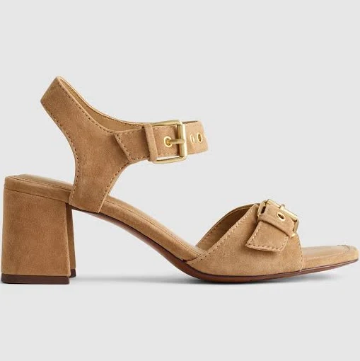 shoes Madewell Neeka Suede Ankle-Strap Heeled Sandal Madewell $138