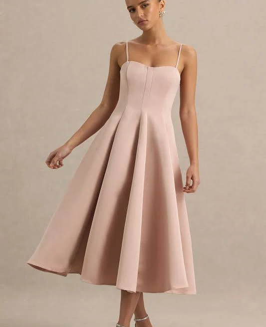 dress Mally Sweetheart A-Line Midi Dress Club L London USA $65