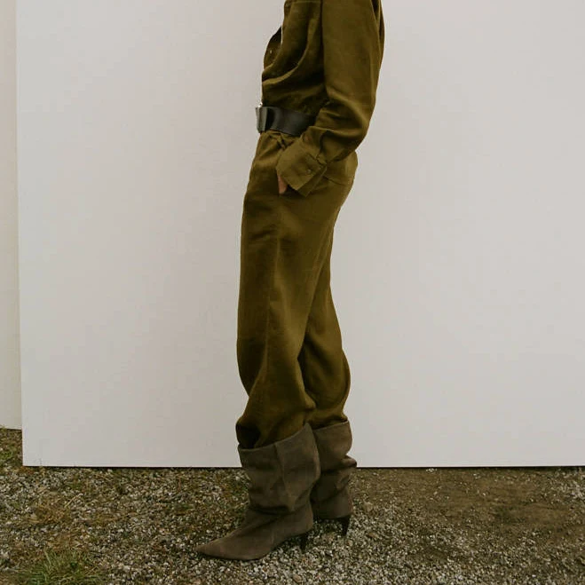 linen outfit MANGO Linen-Blend Straight Pants shop.mango.com $79.99