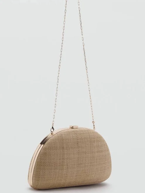 bag MANGO Natural Fiber Clutch Bag shop.mango.com $89.99