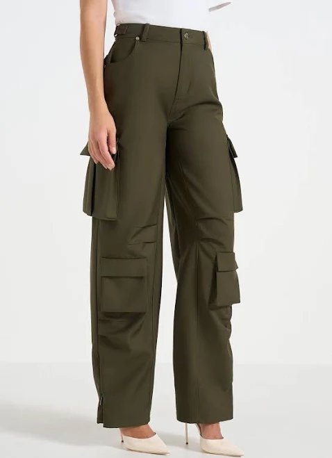 cargo pants Manière De Voir Emilie High Waisted Twill Cargo Pants Manière De Voir $200