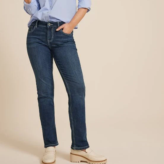 jeans maurices Women's Classic Straight Mid Rise Jeans Maurices $29.9