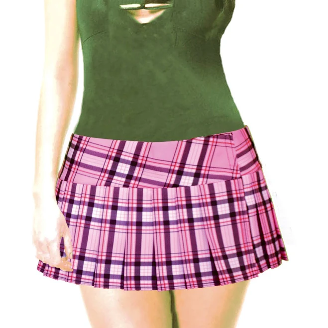 ultra-mini skirt Micro Mini Plaid Pleated Skirt Etsy - Seller $30.5