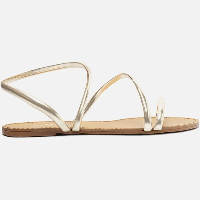 shoes Mikayla Round Toe Flat Sandals Arezzo USA $79