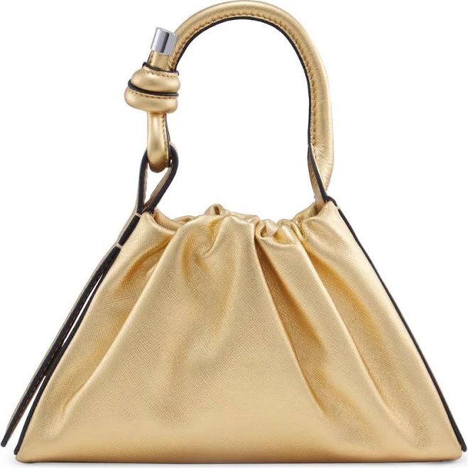 bag Mini Tina Ruched Metallic Leather Baguette Top Handle Bag Nordstrom $245
