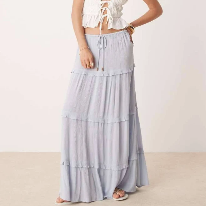 bottom Miss Selfridge Tiered Maxi Skirt ASOS $31.49