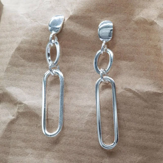 accessory Modern Drop Earrings Etsy - KalismaBijoux $36.45