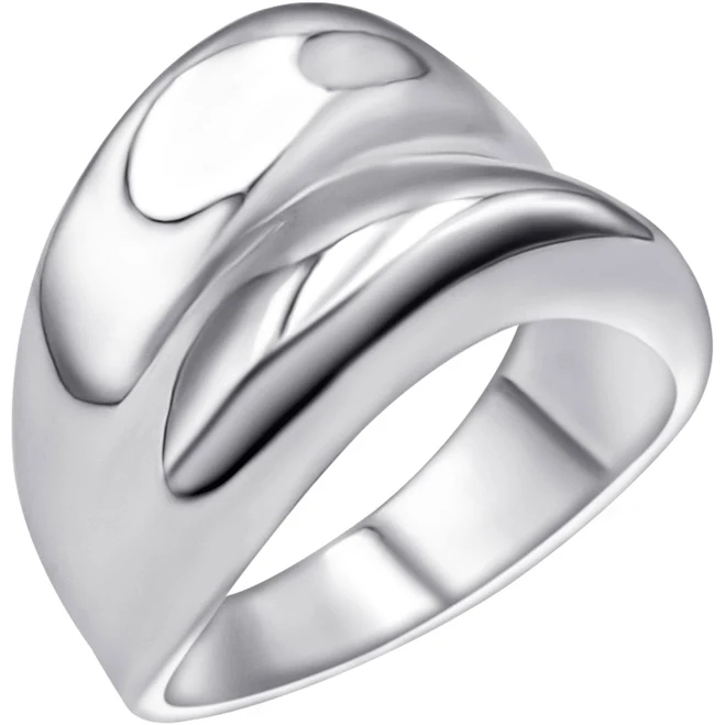 accessory Modern Wavy Sterling Silver Chunky Band Ring 925silverly.com $48.05