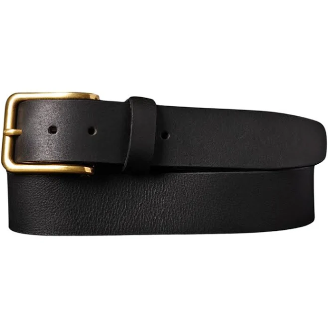 accessory Nab Elara Genuine Full Grain Leather Belt with Gold Rectangular Buckle Nab Leather Co $77