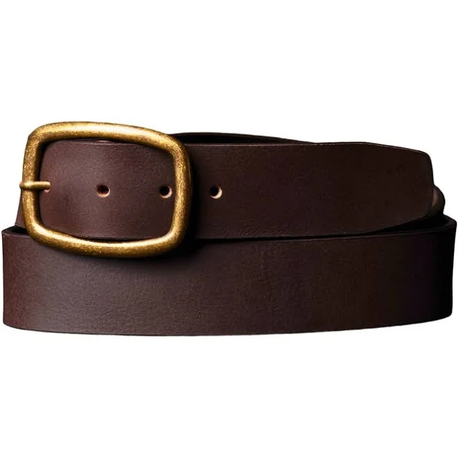 accessory Nab Leather Amara Full Grain Leather Dress Belt with Gold Buckle Nab Leather Co $75