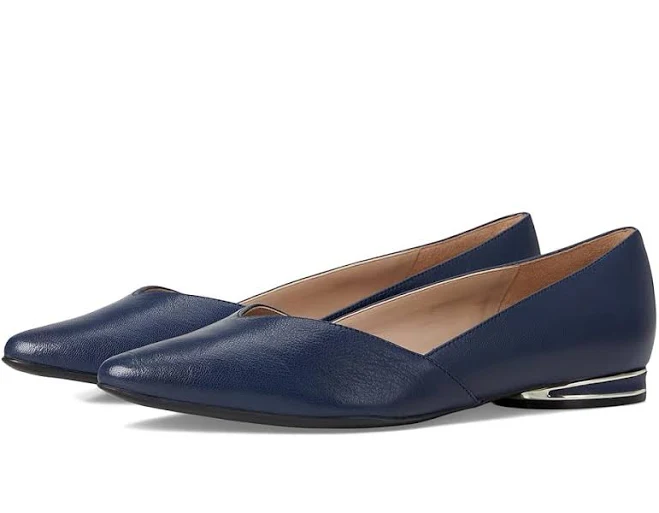 shoes Naturalizer Havana Women's Ballet Flat Midnight Blue Leather Zappos.com $135
