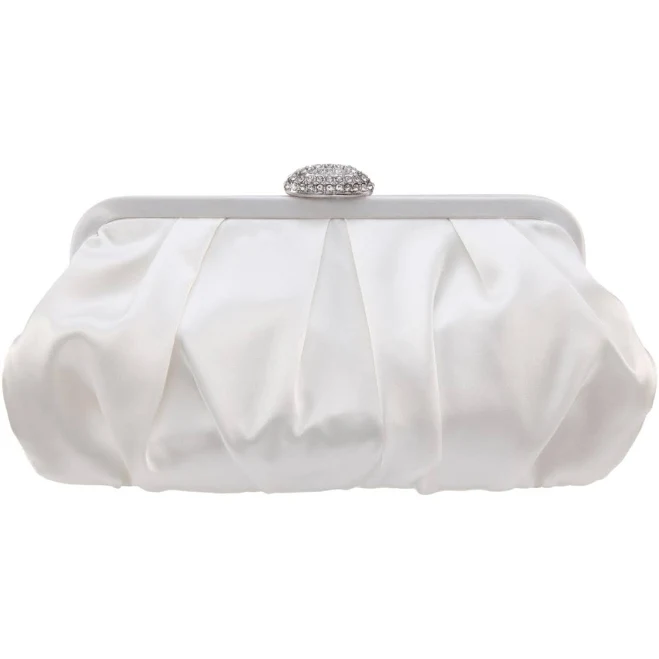 bag Nina Women's Concord Pleated Satin Frame Clutch Macy's $75