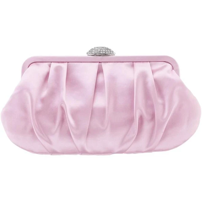 bag Nina Women's Concord Pleated Satin Frame Clutch Macy's $75