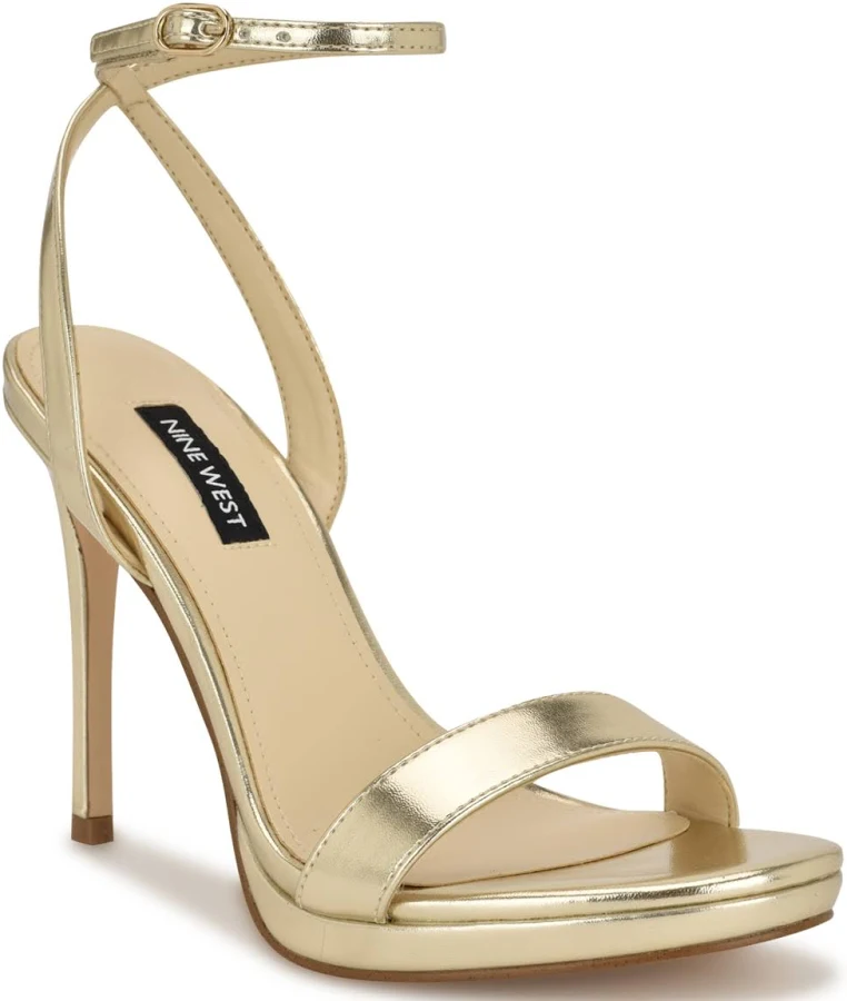 shoes Nine West Women's Loola Stiletto Ankle Strap Sandals Macy's $66.5