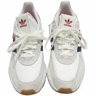 shoes NWT adidas Men's White Navy Red Retro-Inspired Running Sneakers Poshmark $125