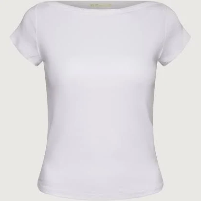 top Oak + Fort Soft Ribbed Boatneck Top Oak and Fort US $19.99