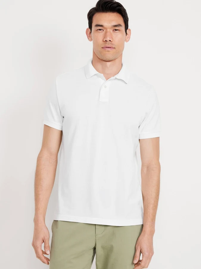 top Old Navy Men's Classic Fit Pique Polo Old Navy $12.49