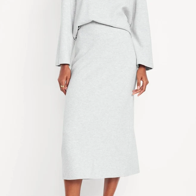 skirt Old Navy Women's Cozy Knit Midi Skirt Old Navy $13.97
