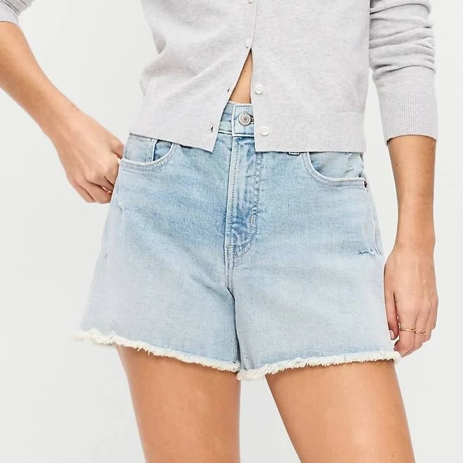 bottom Old Navy Women's High-Waisted 4-Inch Jean Shorts Old Navy $19.99