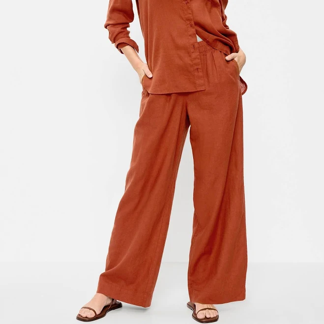 pants Old Navy Women's High-Waisted Linen-Blend Pants Old Navy $28