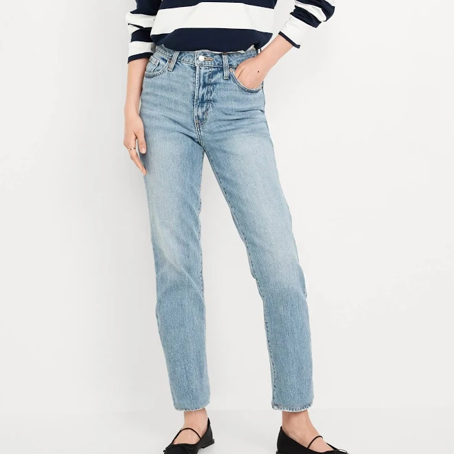 jeans Old Navy Women's High-Waisted OG Straight Ankle Jeans Old Navy $22.49