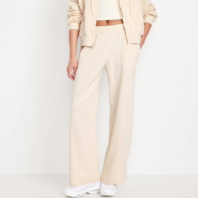 pants Old Navy Women's High-Waisted Socomfy Wide-Leg Sweatpants Old Navy $22.19