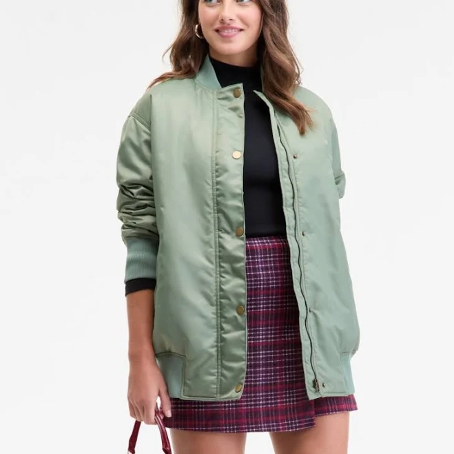 outerwear On 34th Women's Oversized Bomber Jacket Macy's $32.76