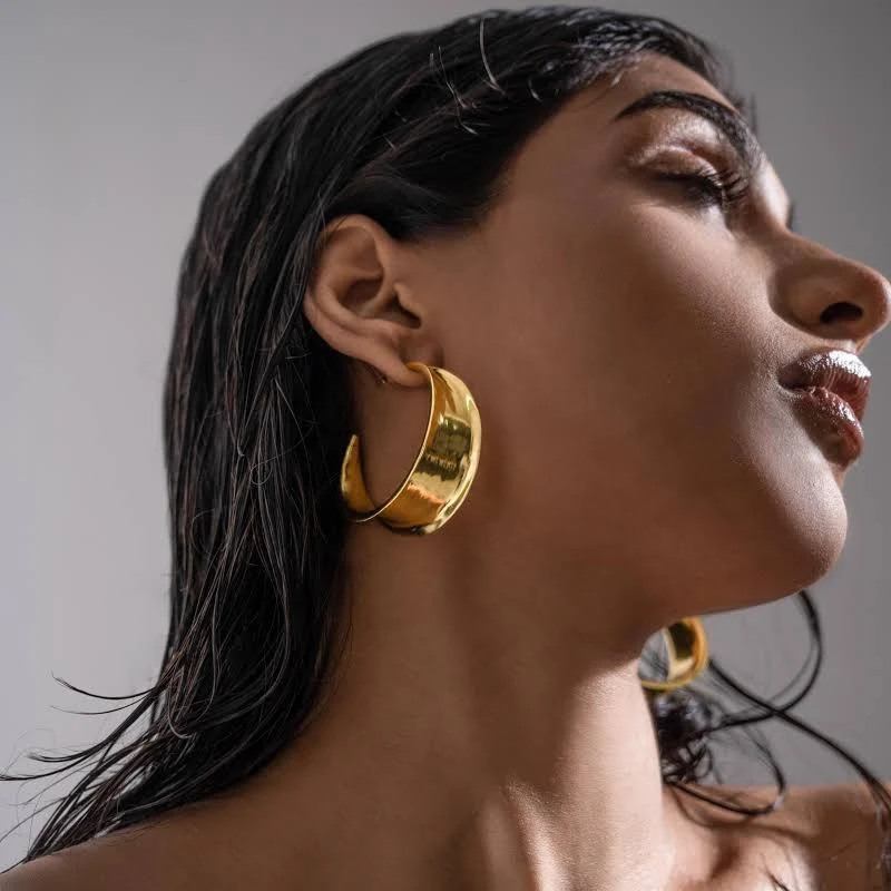 accessory Oversized Chunky Statement Hoop Earrings Etsy - Seller $46.5