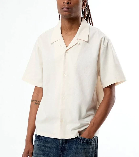 top PacSun Men's Elai Linen Camp Shirt PacSun $24.97