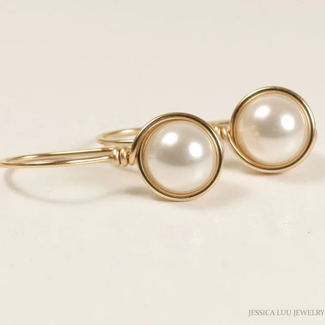accessory Pearl Drop Earrings Etsy - JessicaLuuJewelry $29.99