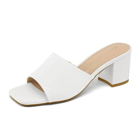 shoes Penny Sue Women's Block Heel Mule Sandals Walmart - Pennysue $27.99