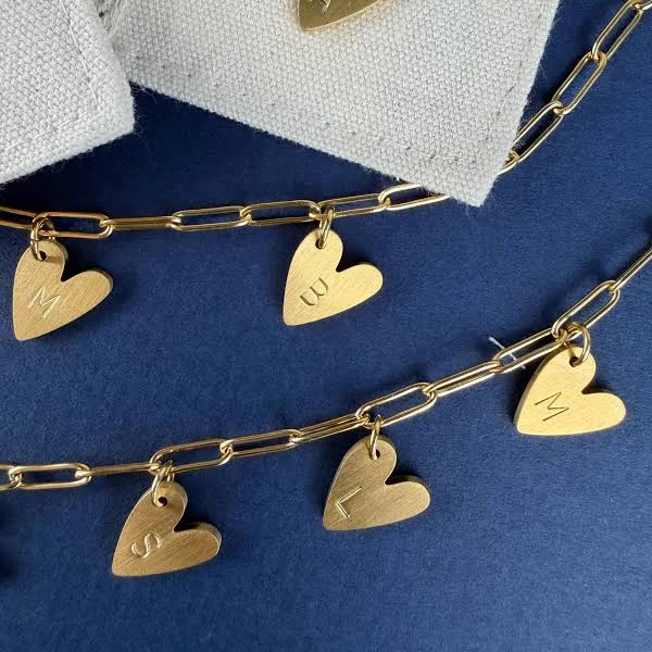 accessory Personalized Dainty Initial Paperclip Bracelet Etsy - Seller $35.2