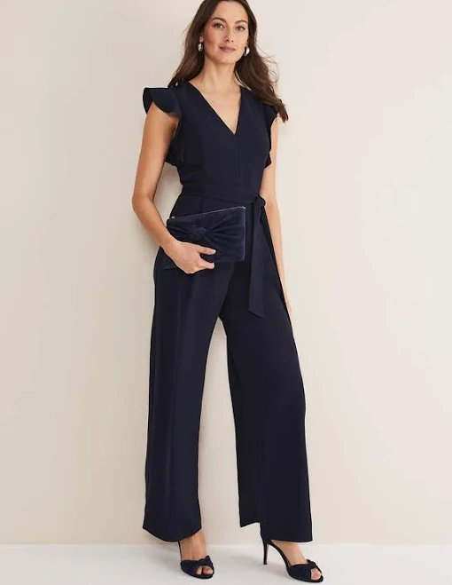 jumpsuit Phase Eight Kallie V Neck Frill Jumpsuit Phase Eight US $295