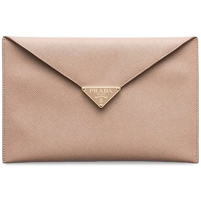 bag Prada Women's Saffiano Leather Envelope Clutch Saks Fifth Avenue $795