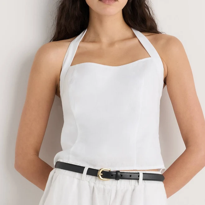 top Quince Women's European Linen Halter Top Quince $42