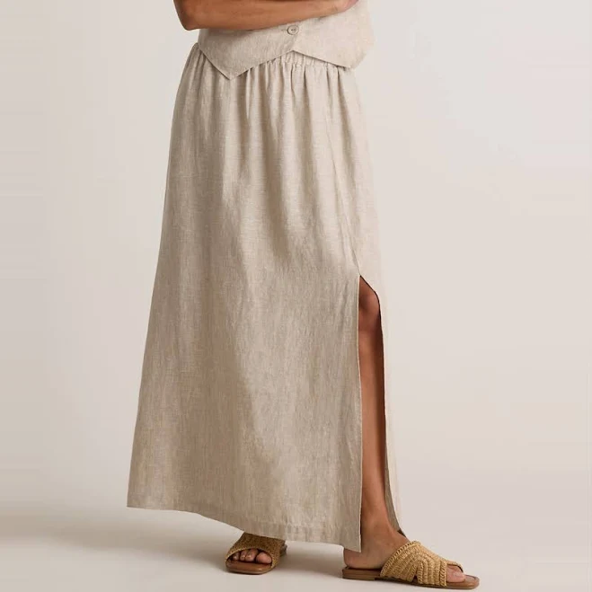 bottom Quince Women's European Linen Maxi Skirt Quince $49.9