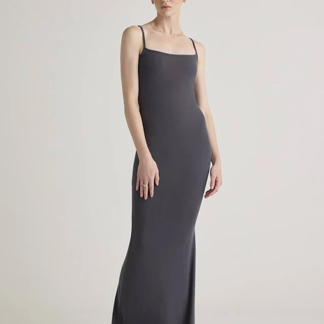 dress Quince Women's Tencel Rib Knit Body-Hugging Fit Maxi Slip Dress Quince $49.9