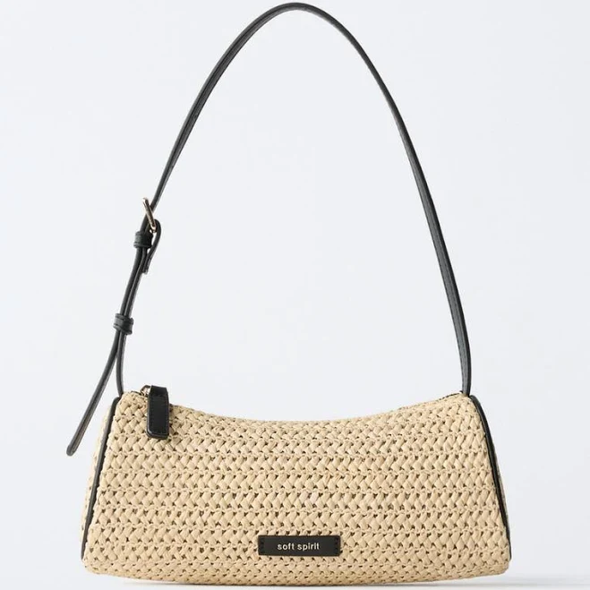 bag RAFFIA SHOULDER BAG Zara USA $29.9