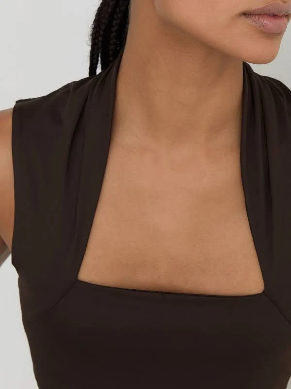 top Reiss Women's Harri Square-Neck Ruched Sleeveless Top Reiss $98