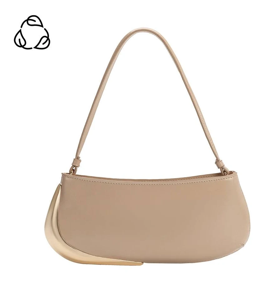 bag Sade Recycled Vegan Leather Shoulder Bag Melie Bianco $98