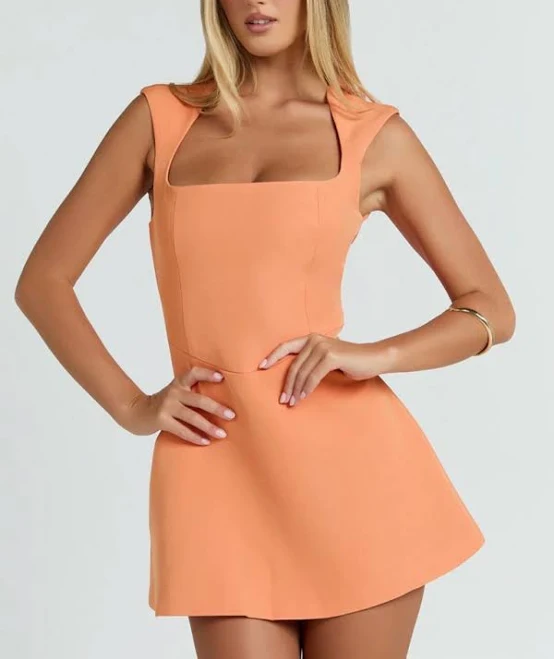 dress Sakura Square Neck Wide Strap A-Line Skirt Mini Dress Poshmark $50