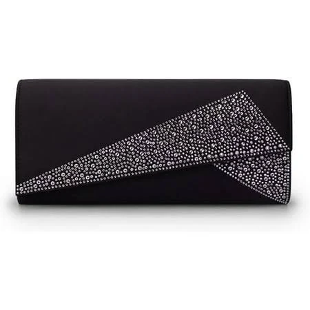 bag Satin Rhinestone Cross Body Evening Bag with Detachable Chain Strap Walmart - esunarty Direct $20.99