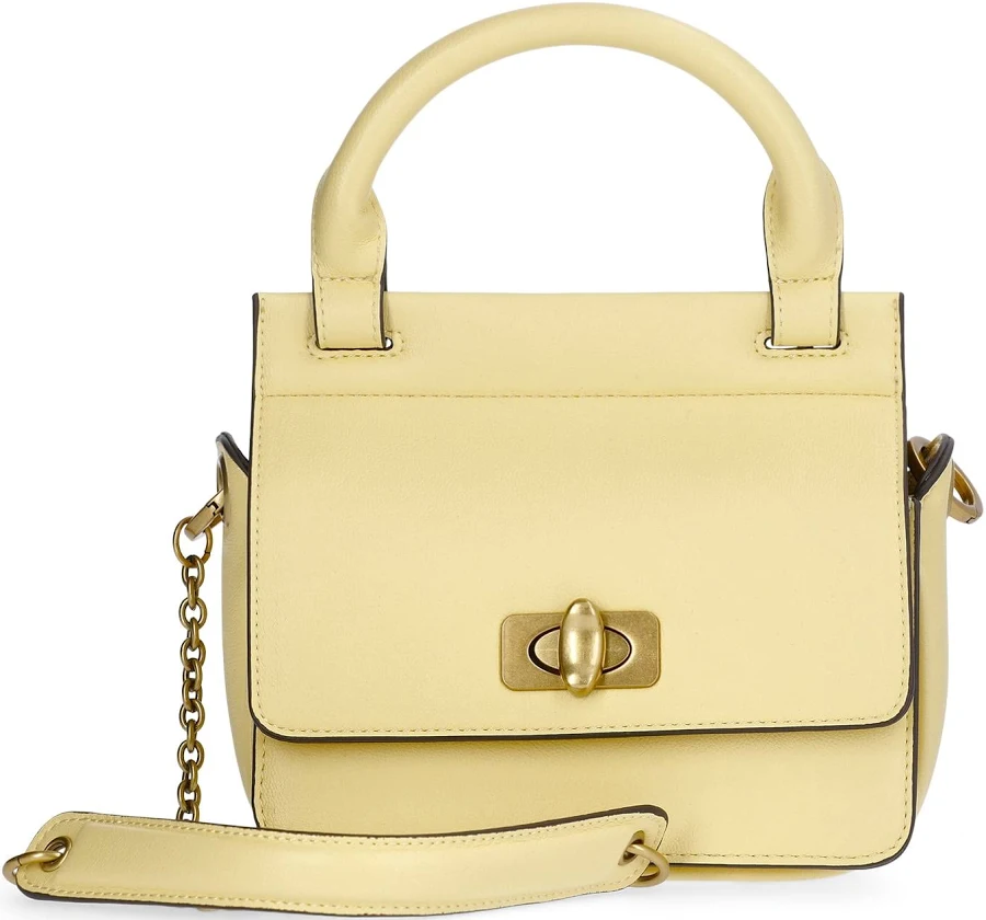 bag Scoop Women's Faux Leather Top Handle Mini Bag with Crossbody Strap Walmart $28