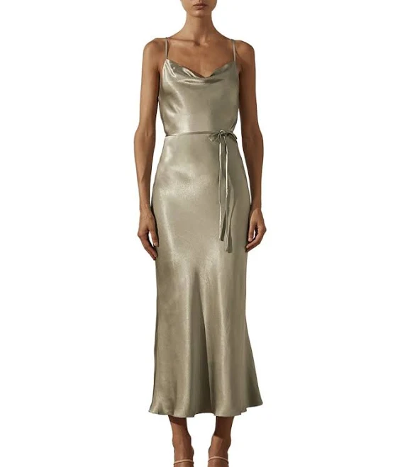 cowl neck dress Shona Joy La Lune Bias Cowl Midi Dress Gilt.com $109.99