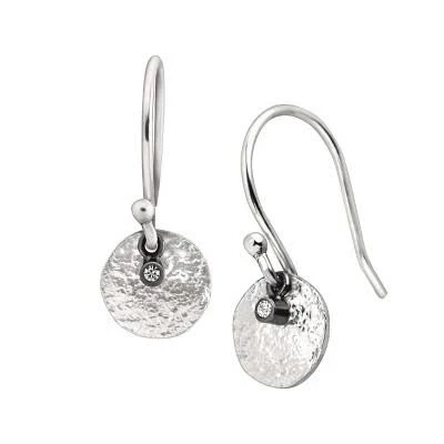 accessory Silpada Women's Sterling Silver Mini Crystal Disc Drop Earrings Target $50