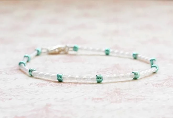 accessory Simple Minimalist Seed Bead Bracelet Etsy - SentimentoShop $9.75