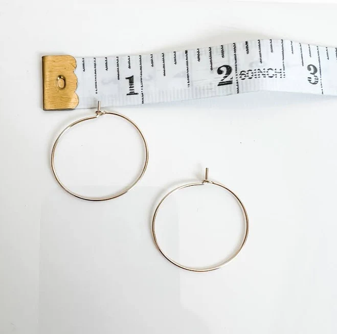 accessory Society Nautique 14K Gold Skinny Hoops Society Nautique $50