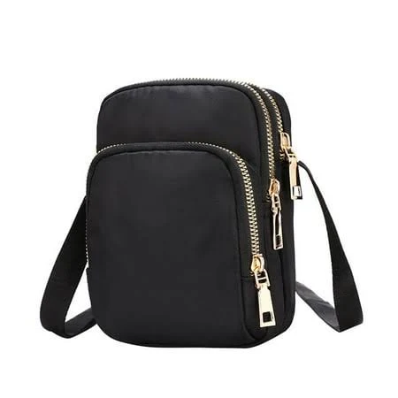 bag Solacol Women's Nylon Crossbody Shoulder Bag with 3 Layer Zipper Walmart - cyren $4.9