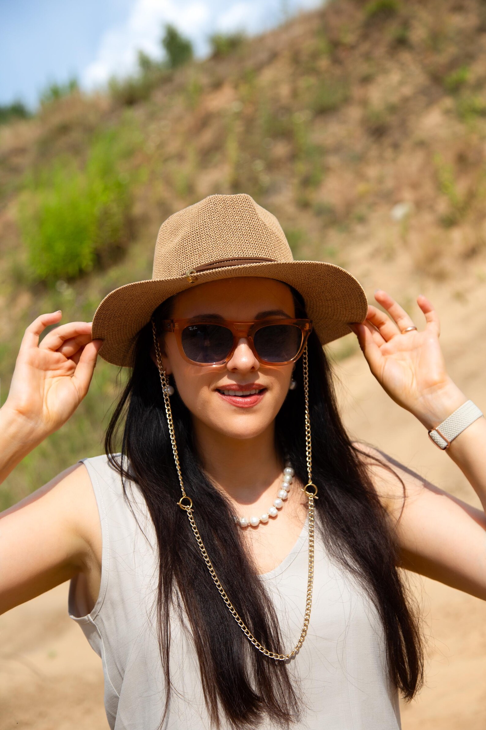 accessory Solara Terra | Terracotta Raffia Fedora Hat – Handmade Summer Hat for Women Etsy $79