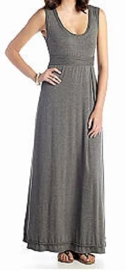 dress Sophie Max Studio 4b05h57 Steel Gray Empire Waist Stretch Jersey Maxi eBay - foreveryoungdesigns $70.79
